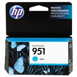 HP 951 Ink Cartridge, Cyan High Yield