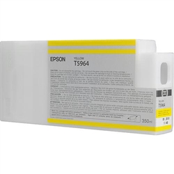 T596400 Epson Ultrachrome HDR Yellow Ink, 350ml, Stylus Pro 7890/9890/7900/9900/7700/9700