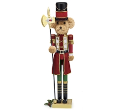 TALL (42 INCH) DECOR BEAR NUTCRACKER (Hand PaintOUT OF STOCKd)