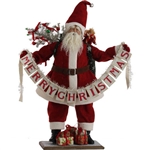 RAZ 32" "MERRY CHRISTMAS" SANTA