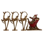RAZ 22.5" SANTA IN SLEIGH