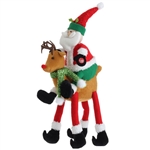 RAZ 19" ANIMATED MUSICAL SANTA ON REINDEER