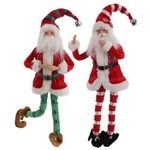 RAZ 16" POSABLE SANTA ORNAMENT (SET OF 2)