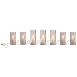 RAZ IMPORTS 90" ANTIQUED LIGHTED PILLAR CANDLE STRAND