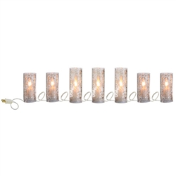RAZ IMPORTS 90" ANTIQUED LIGHTED PILLAR CANDLE STRAND