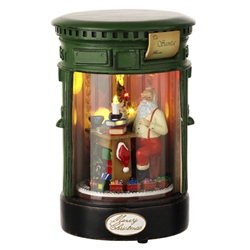 RAZ 9" LIGHTED ANIMATED MUSICAL SANTA'S WORKSHOP