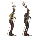 RAZ 25.5" SKIING DEER (SET OF 2)