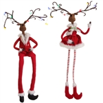 RAZ 20" LIGHTED SITTING DEER COUPLE