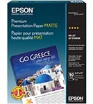 EPSON Premium Presentation Paper Matte, Letter Size, 50 sheets