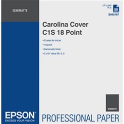 EPSON Carolina Cover C1S 18 Point 17 x 24 Sheets