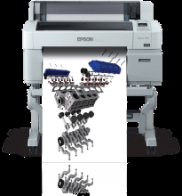 Epson SureColor T-Series 3270 Single Roll 24-Inch Printer With 5 inks and 1 Year Warranty,  Model SCT3270SR Demo Unit