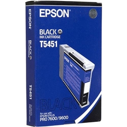 EPSON UltraChrome Black Ink, 110 ml, (2 Req'd), Stylus Pro 7600/9600 DYE
