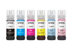 T54C520  Epson SureLab D570 Ultrachrome D6r-S  Light Cyan Ink Bottle (70 mL))