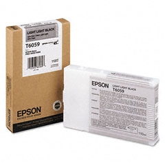 T605900 EPSON UltraChrome K3 Light Light Black 110ml Ink, Stylus Pro 4800/4880 ONLY AVAIL IN 220 MIL T606900